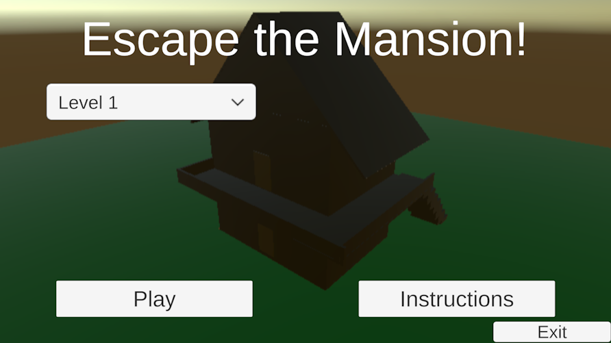 Escape the Mansion - Menu